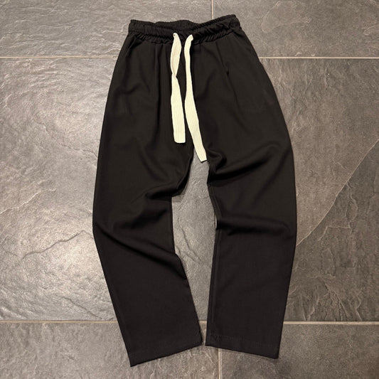 K609 PANTALONE BIMBO NERO - Pantaloni bimbo -