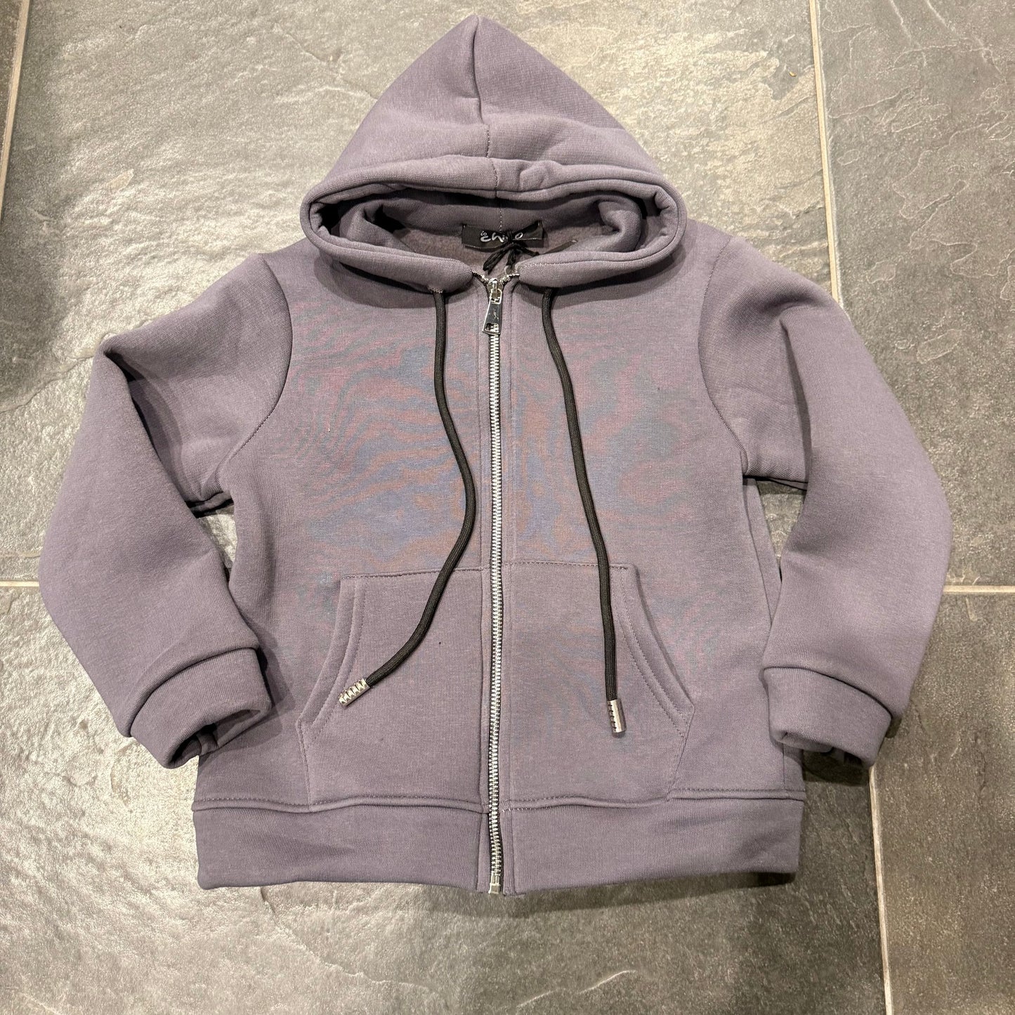 9131 FELPA ZIP BIMBO PIOMBO - felpa bimbo - IO CHICO