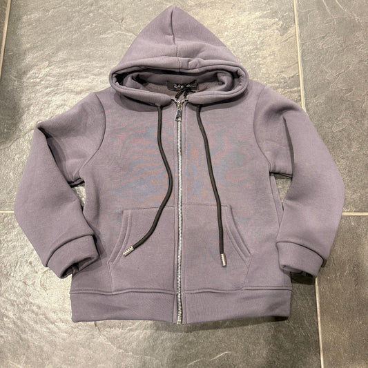 9131 FELPA ZIP BIMBO PIOMBO - felpa bimbo - IO CHICO