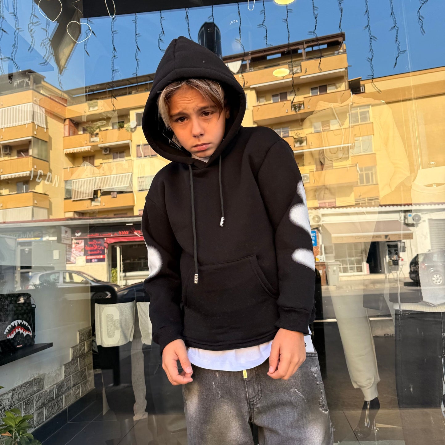 520 FELPA BIMBO NERA - felpa bimbo - IO CHICO