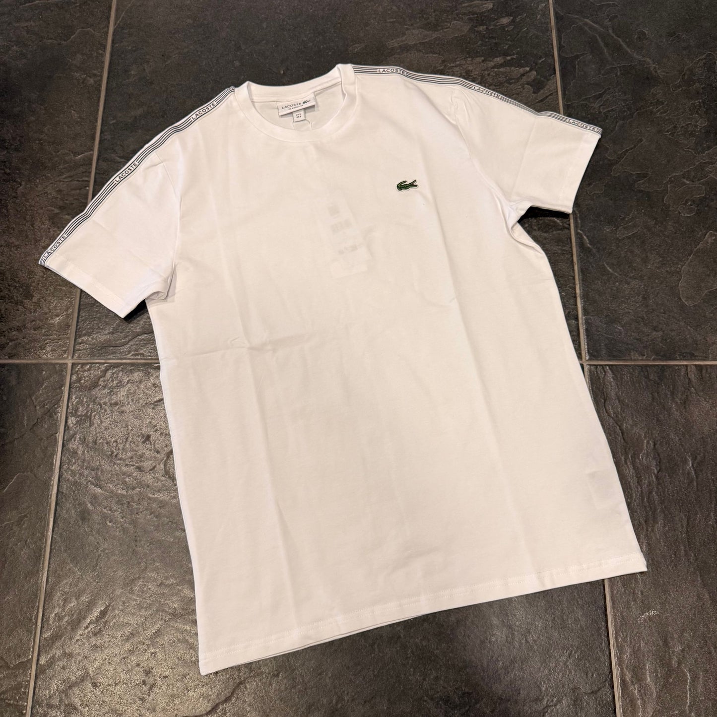 T-SHIRT LACOSTE BANDINE BIANCA -  - LACOSTE