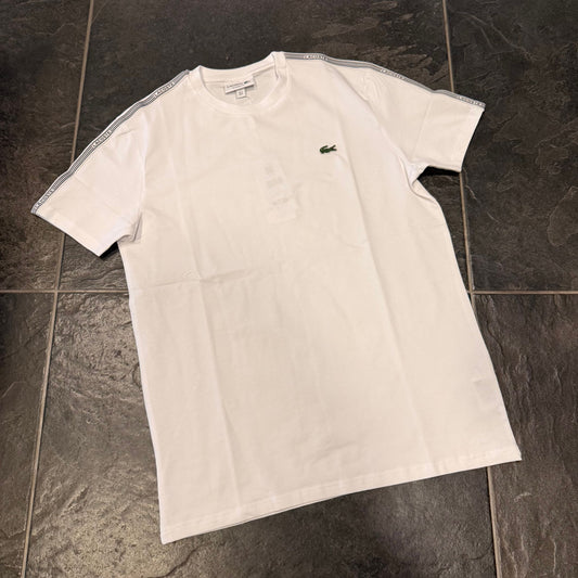 T-SHIRT LACOSTE BANDINE BIANCA -  - LACOSTE