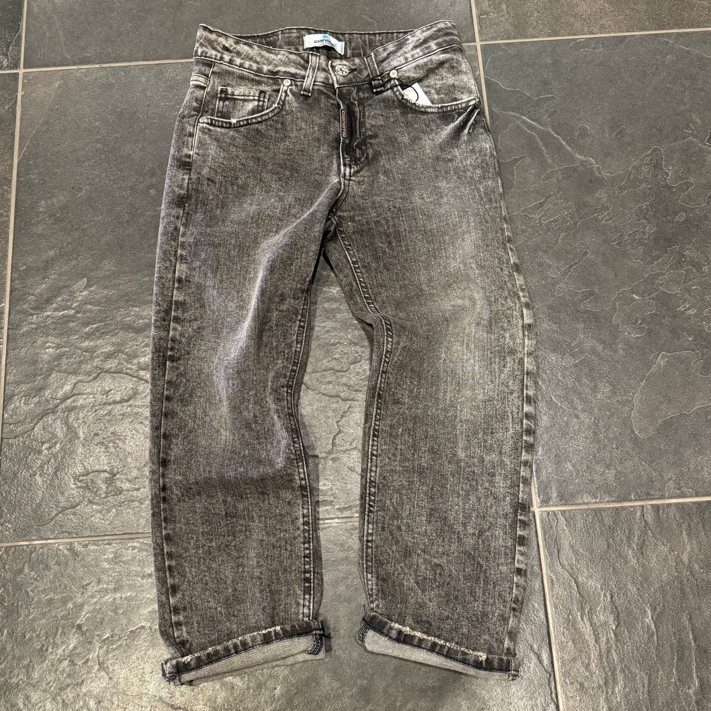 CB BAGGY MSP1 JEANS CIANOTIC JUNIOR  BLACK - JEANS BIMBO - CIANOTIC