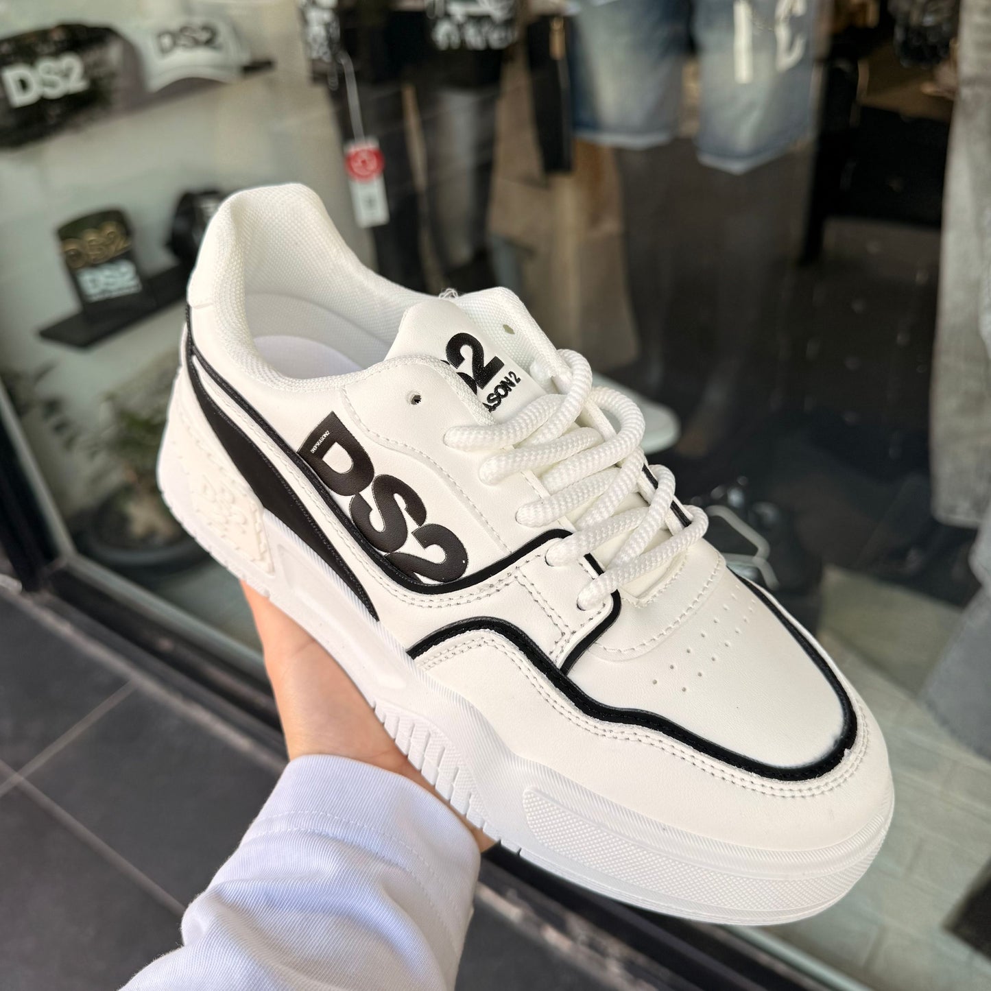 DS2S06 SCARPE DS2 BIANCO/NERO - Scarpe uomo - DROP SEASON 2