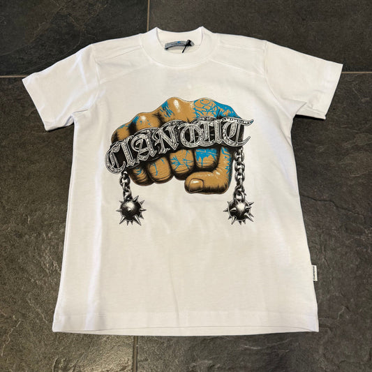 T/FIGHT T-SHIRT BIANCA BIMBO - T-shirt bimbo - CIANOTIC
