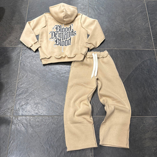 CB-TRACKSUIT TRAVIS TUTA BIMBO BEIGE - tute bimbo - CIANOTIC