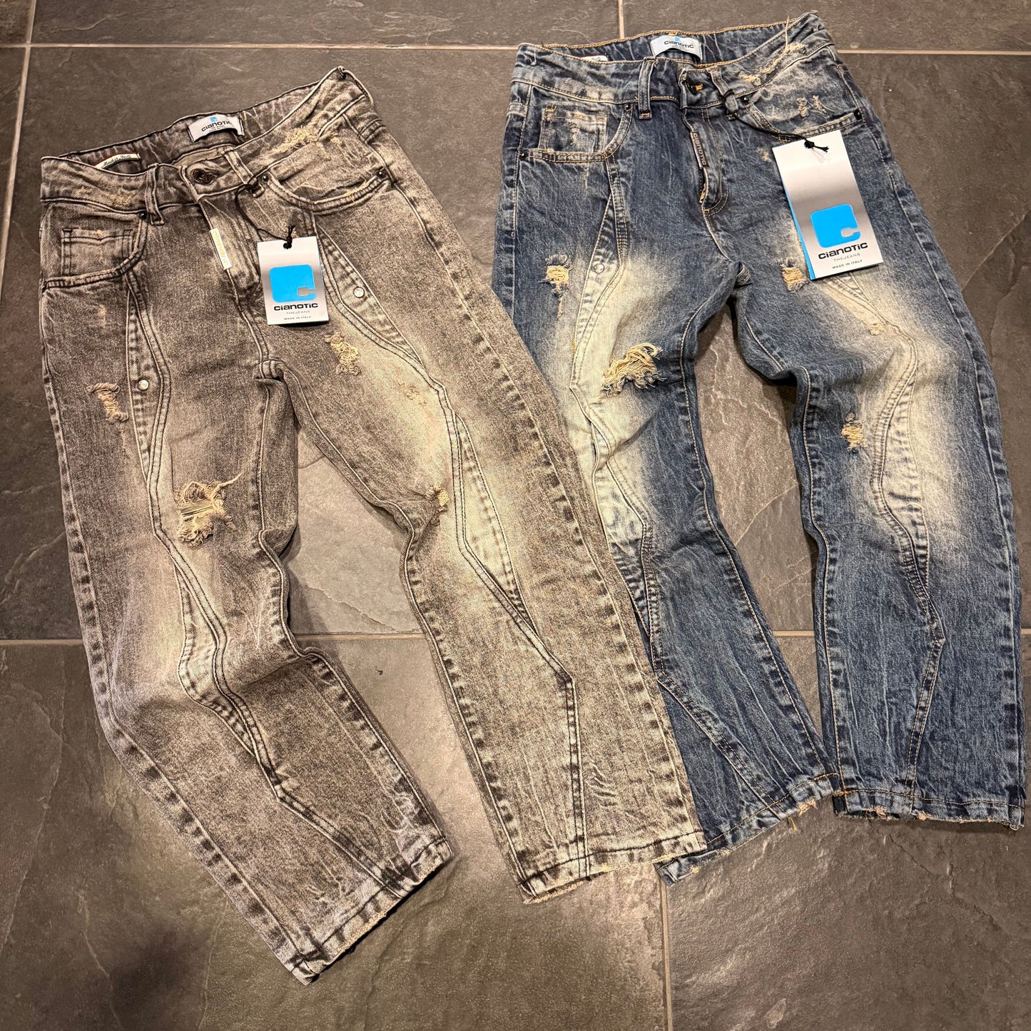 CB BAGGY 426 BLACK - JEANS BIMBO - CIANOTIC
