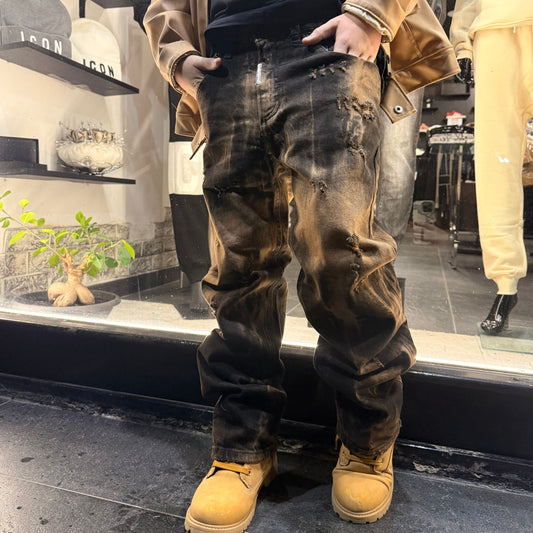 CB BAGGY SCOTT SABBIATO BLACK - JEANS BIMBO - CIANOTIC