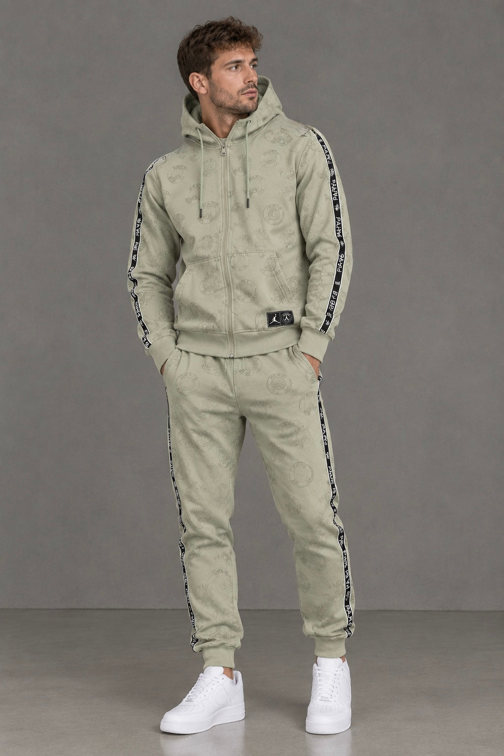 FF-6298 TUTA MOD PARIS VERDE - tuta uomo -