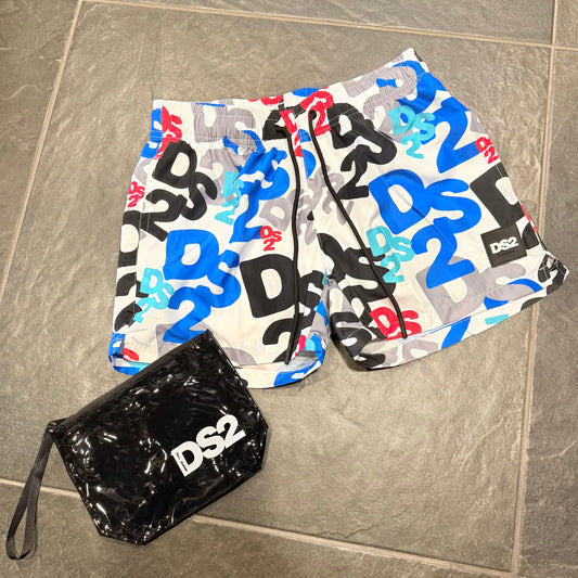 SS26B11 COSTUME BIANCO MULTICOLOR - Costume uomo - DROP SEASON 2