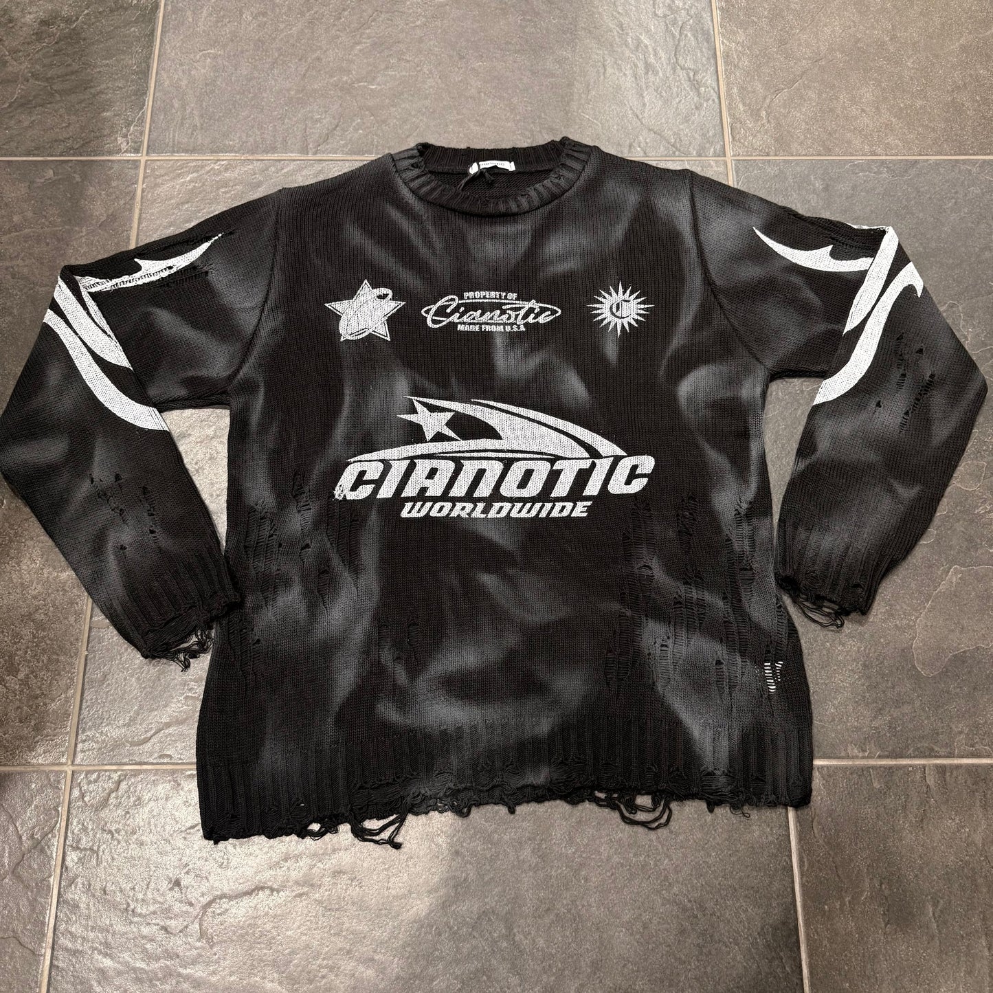 ML/WORLDWIDE NERO - Maglieria uomo - CIANOTIC