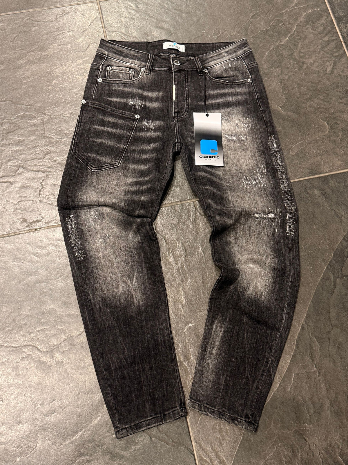 NEV FIT C03 BLACK - Jeans uomo - CIANOTIC