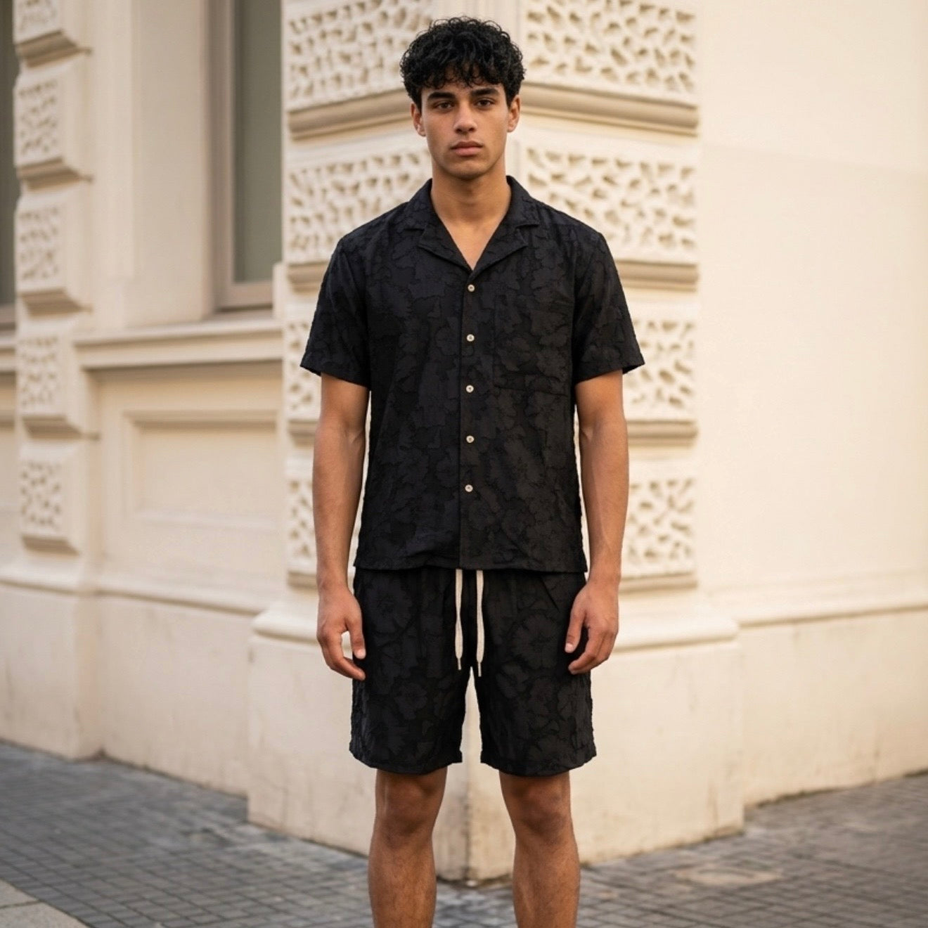 76118 COORDINATO NERO - Completo uomo -