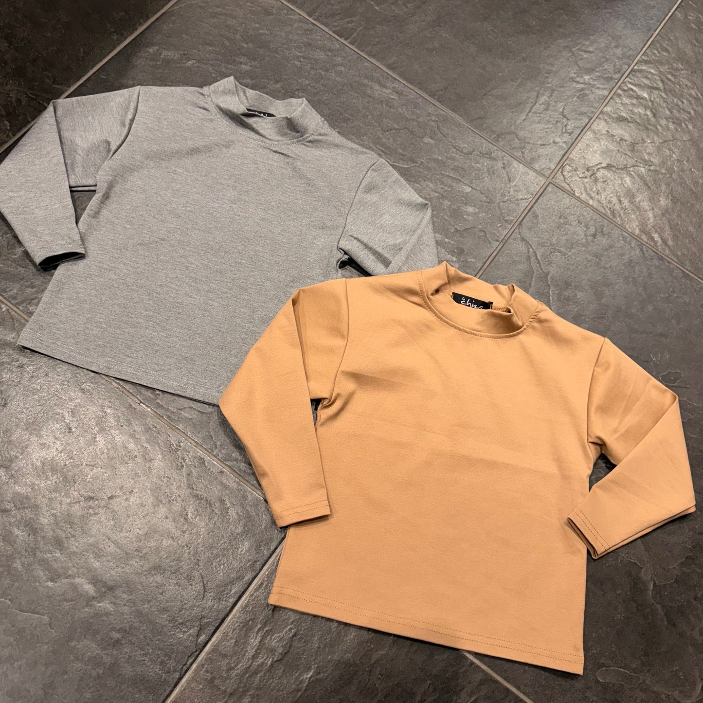 521 T-SHIRT MANICA LUNGA GRIGIA - T-shirt bimbo - IO CHICO