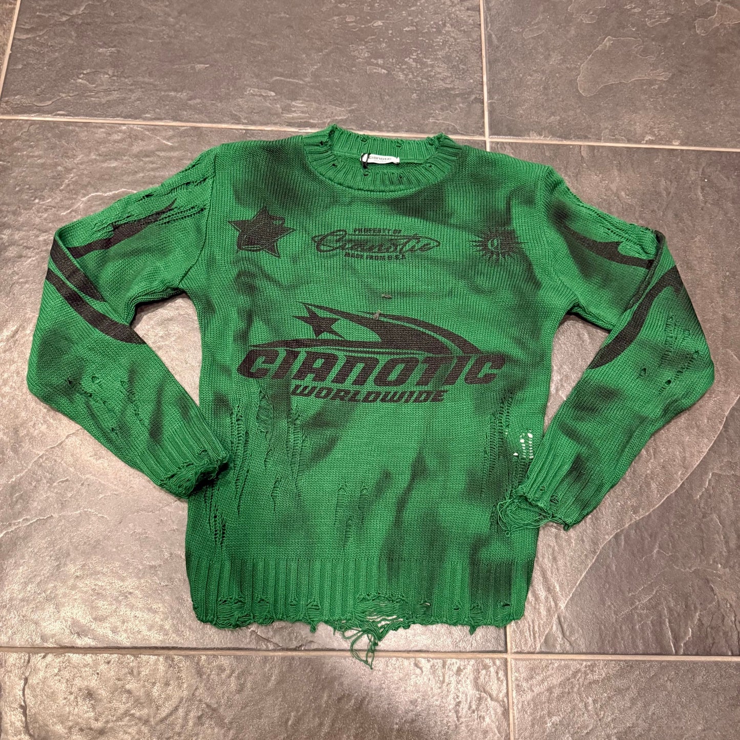 CB ML/WORLDWIDE MAGLIONCINO BIMBO VERDE -  - CIANOTIC