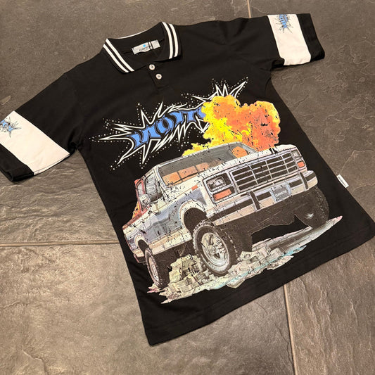 CB MONEY POLO NERA - T-shirt bimbo - CIANOTIC