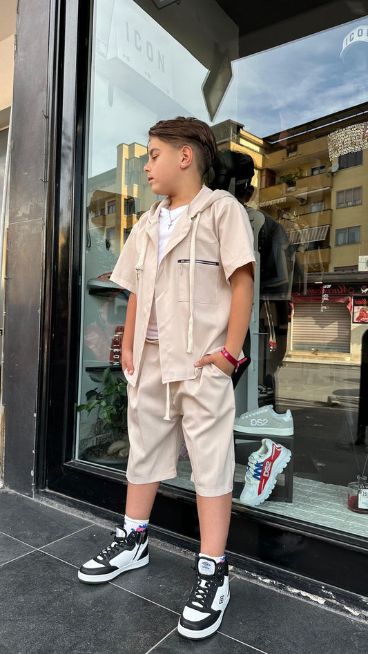 1085 COORDINATO BIMBO BEIGE - Coordinato bimbo/junior -