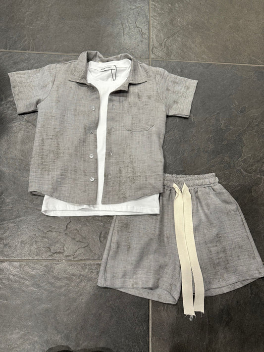 1059 COORDINATO BIMBO GRIGIO - Coordinato bimbo/junior -