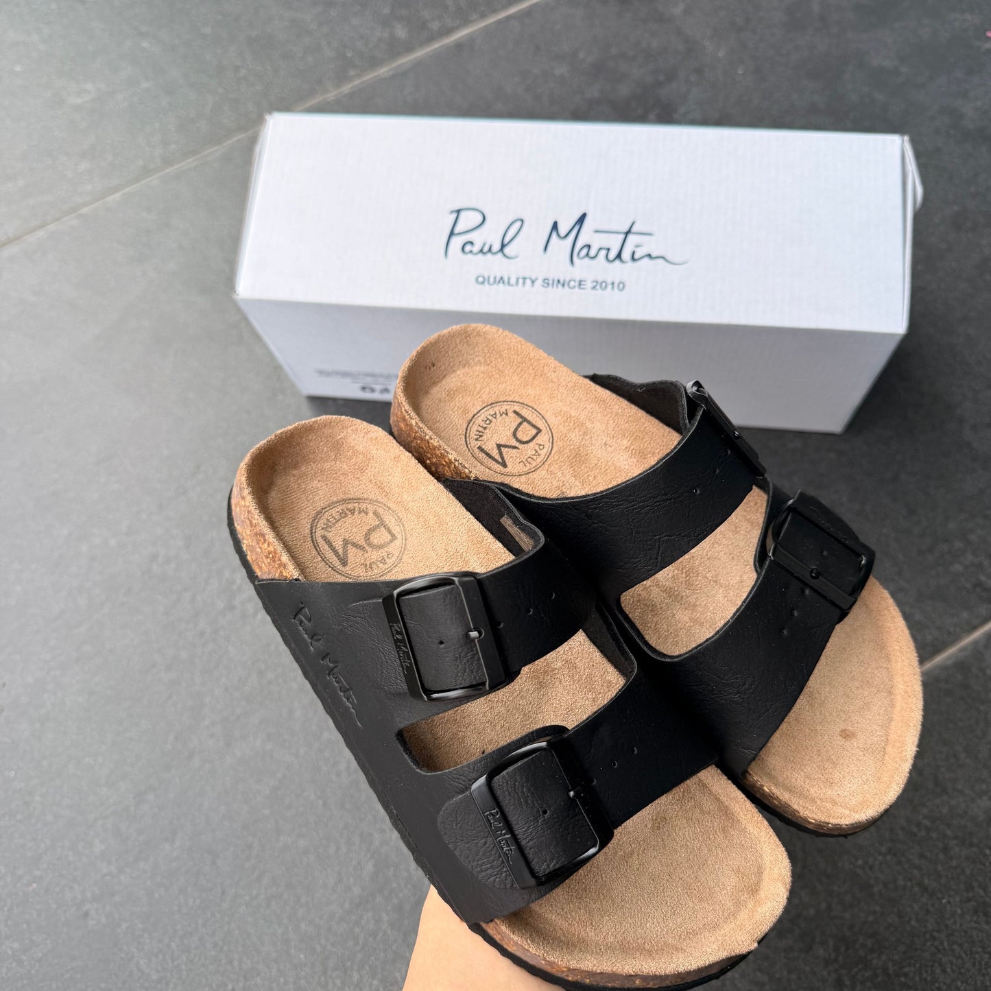 SANDALI PAUL MARTIN DONNA NERO - Ciabatte donna - PAUL MARTIN