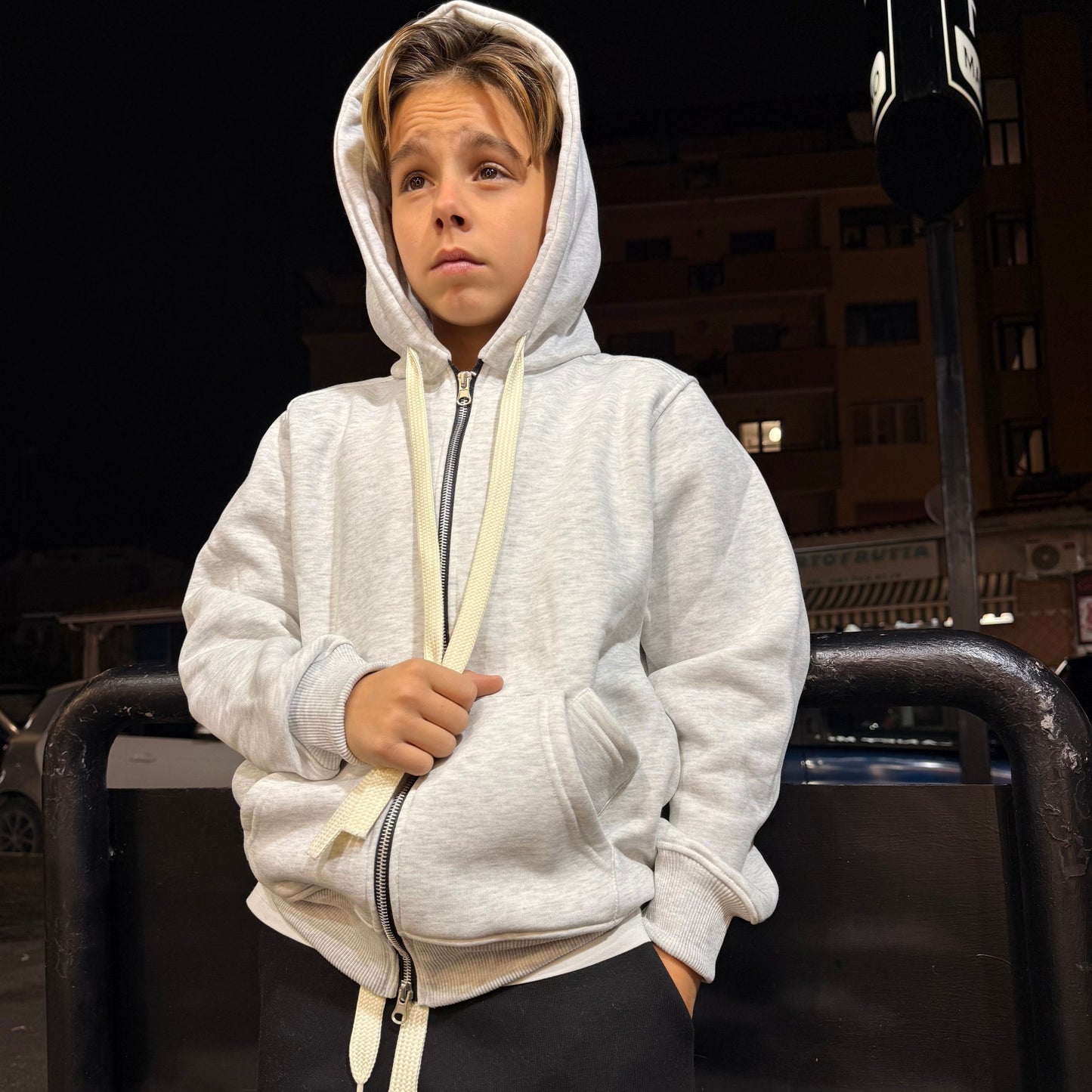 CB F/TRIPLE LANE HOODIE GRIGIO NIKE - felpa bimbo - CIANOTIC