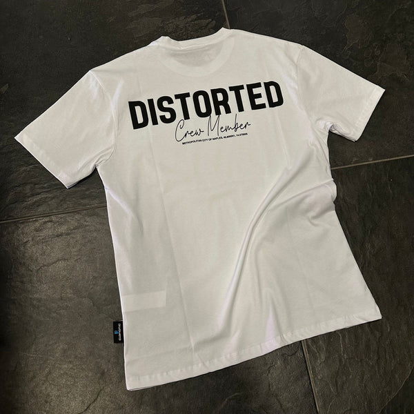 T/REGULAR-DISTORTED BIANCA - T-shirt uomo - CIANOTIC