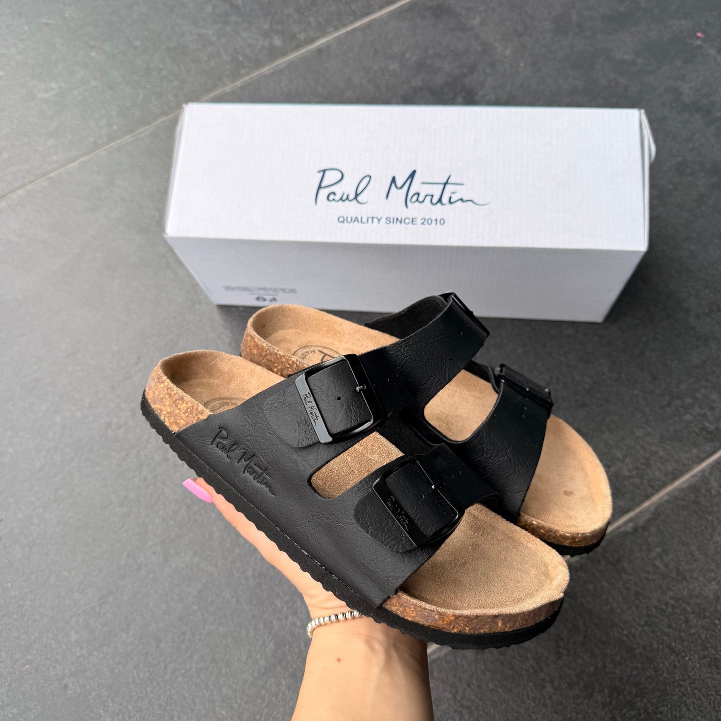 SANDALI PAUL MARTIN DONNA NERO - Ciabatte donna - PAUL MARTIN
