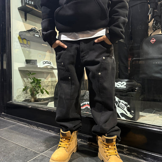 J393 JEANS BIMBO NERO - JEANS BIMBO - IO CHICO