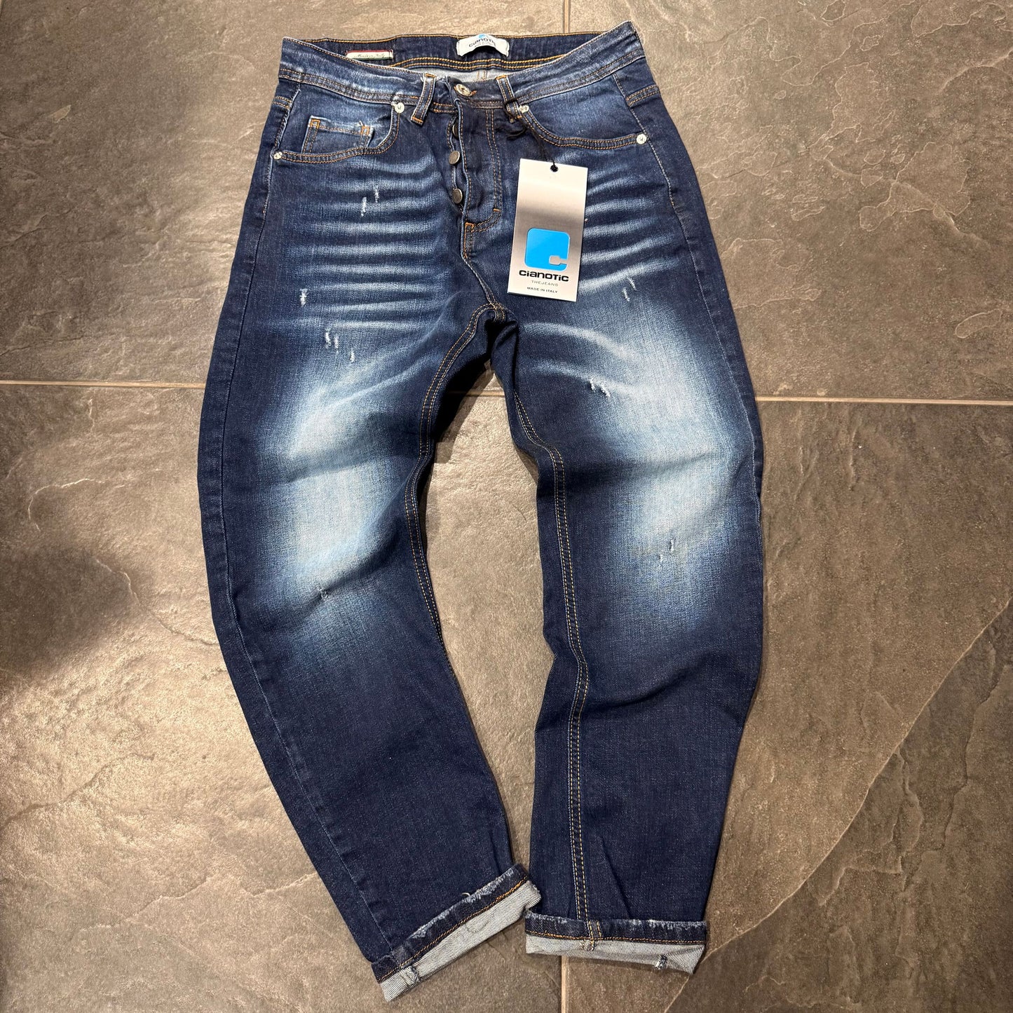 NEW FIT BRANDO INDACO - Jeans uomo - CIANOTIC