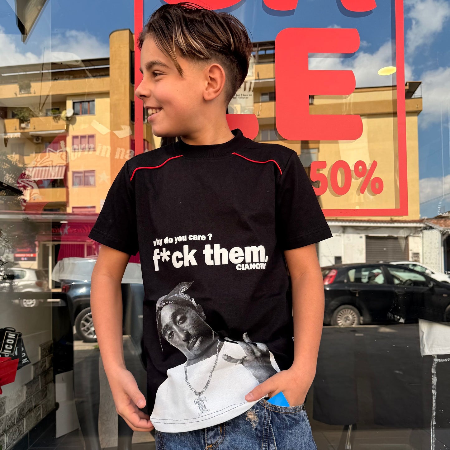CB/2 PAC T-SHIRT BIMBO NERA - T-shirt bimbo - CIANOTIC