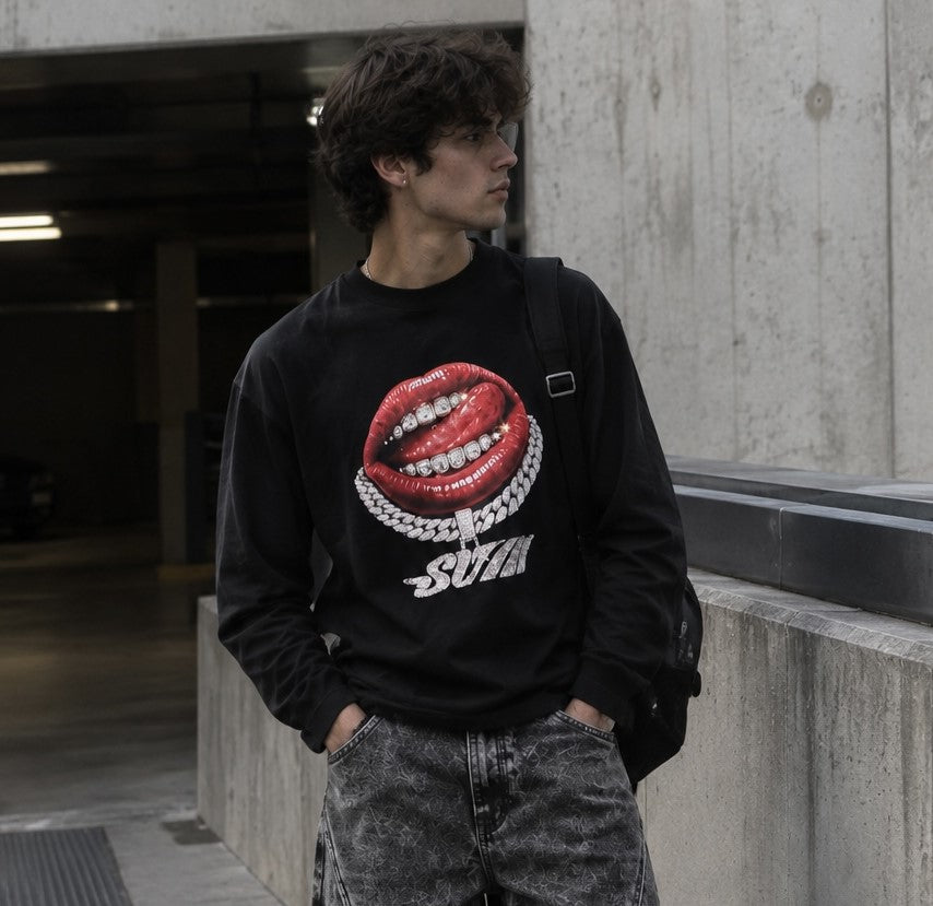 T3080 T-SHIRT NERA - T-shirt uomo -