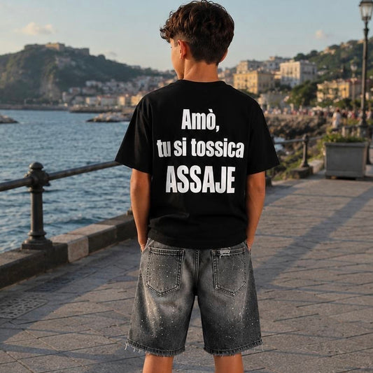 CB T-SHIRT ASSAJE NERA - T-shirt bimbo - CIANOTIC