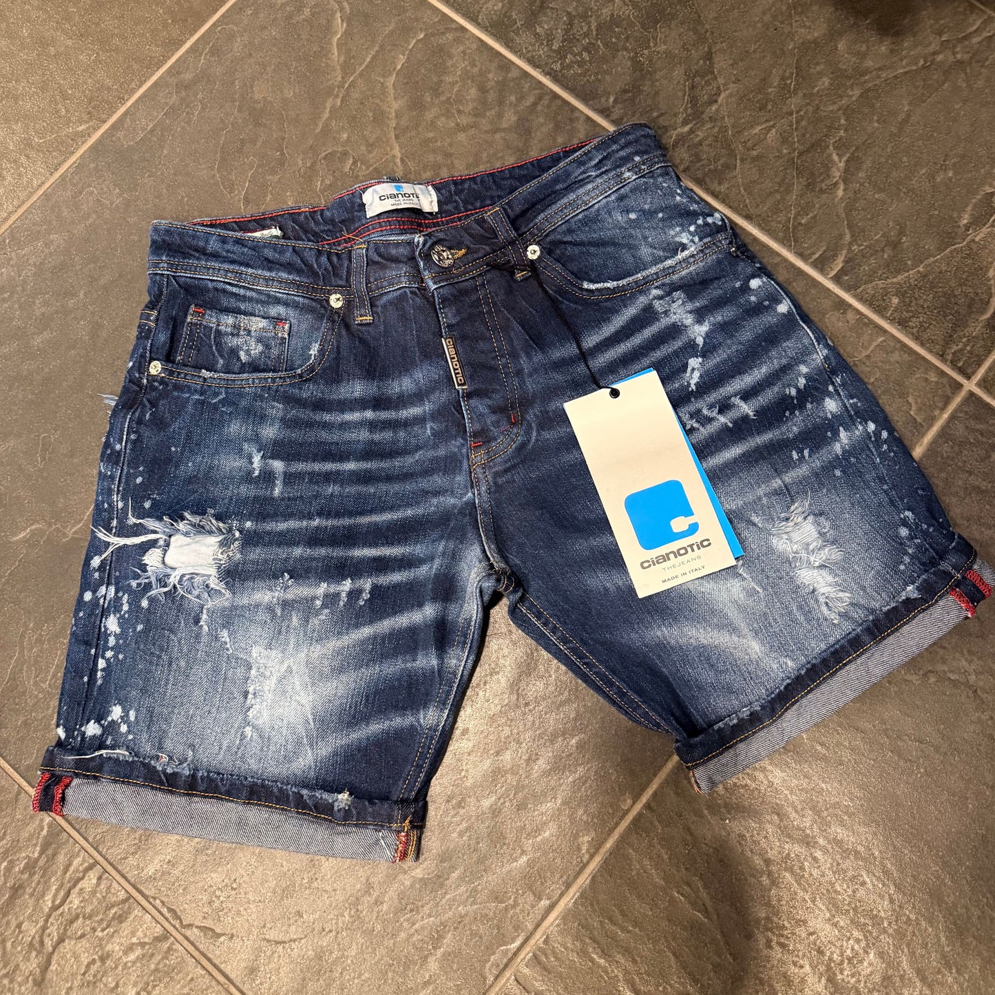 SHORT RC7 BLUE - Short uomo - CIANOTIC
