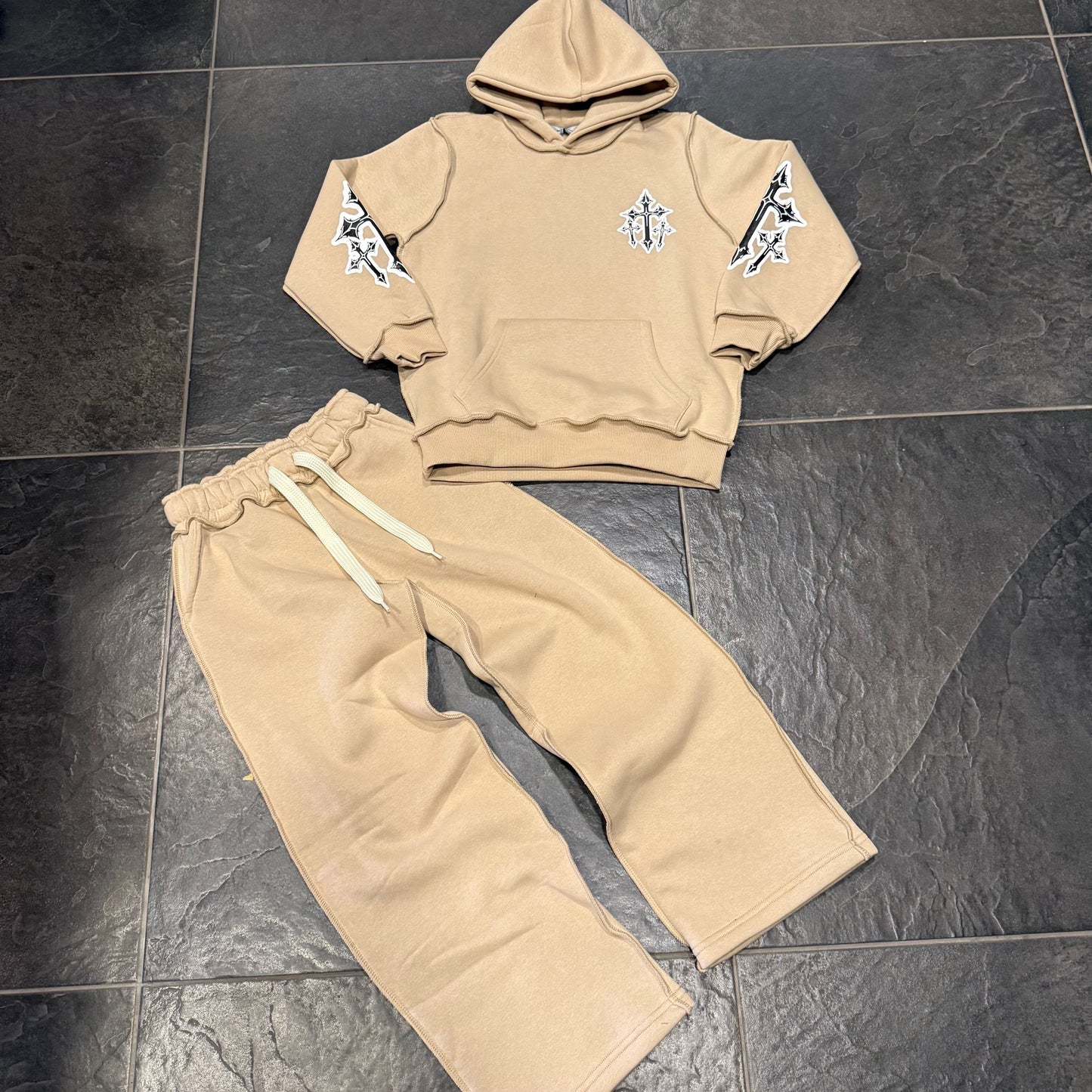 CB TRACK SUIT BEIGE - tute bimbo - CIANOTIC