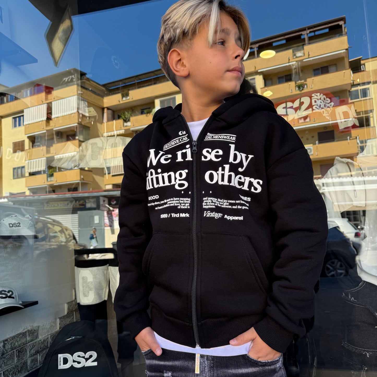 F/RISE FELPA JUNIOR NERA - felpa bimbo - CIANOTIC