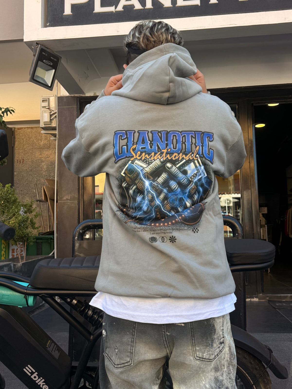 CB/HOODIE MONEY FELPA FERRO - felpa bimbo - CIANOTIC