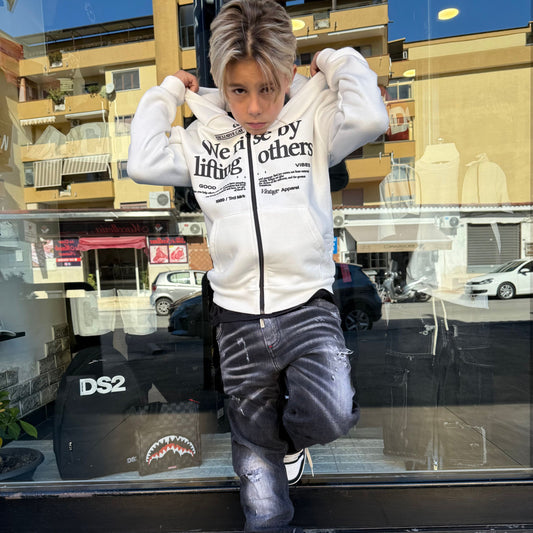 F/RISE FELPA JUNIOR BIANCA - felpa bimbo - CIANOTIC