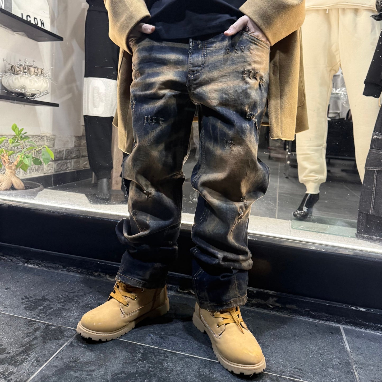 CB BAGGY SCOTT SABBIATO - JEANS BIMBO - CIANOTIC