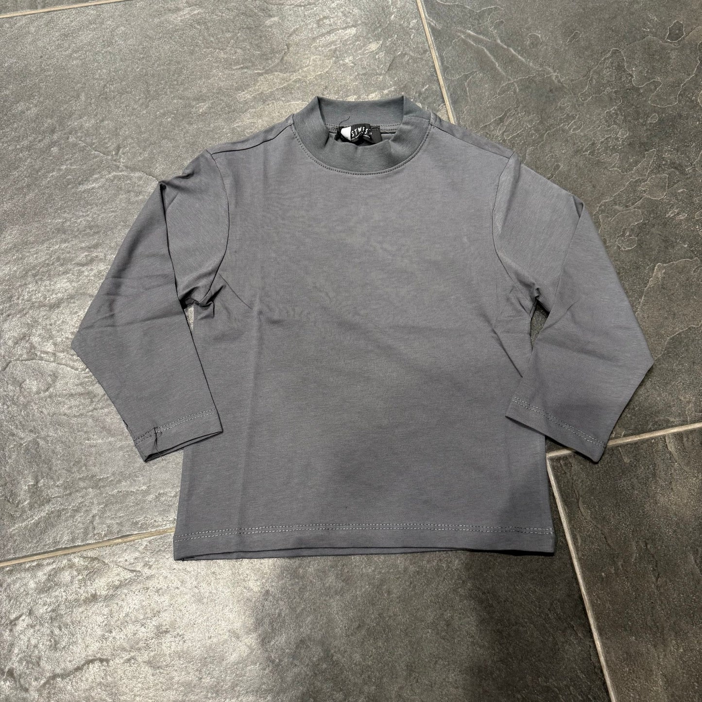 BT25 T-SHIRT MANICA LUNGA PIOMBO - T-shirt bimbo - just man