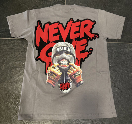 T/NEVER T-SHIRT GRIGIA - T-shirt bimbo - CIANOTIC