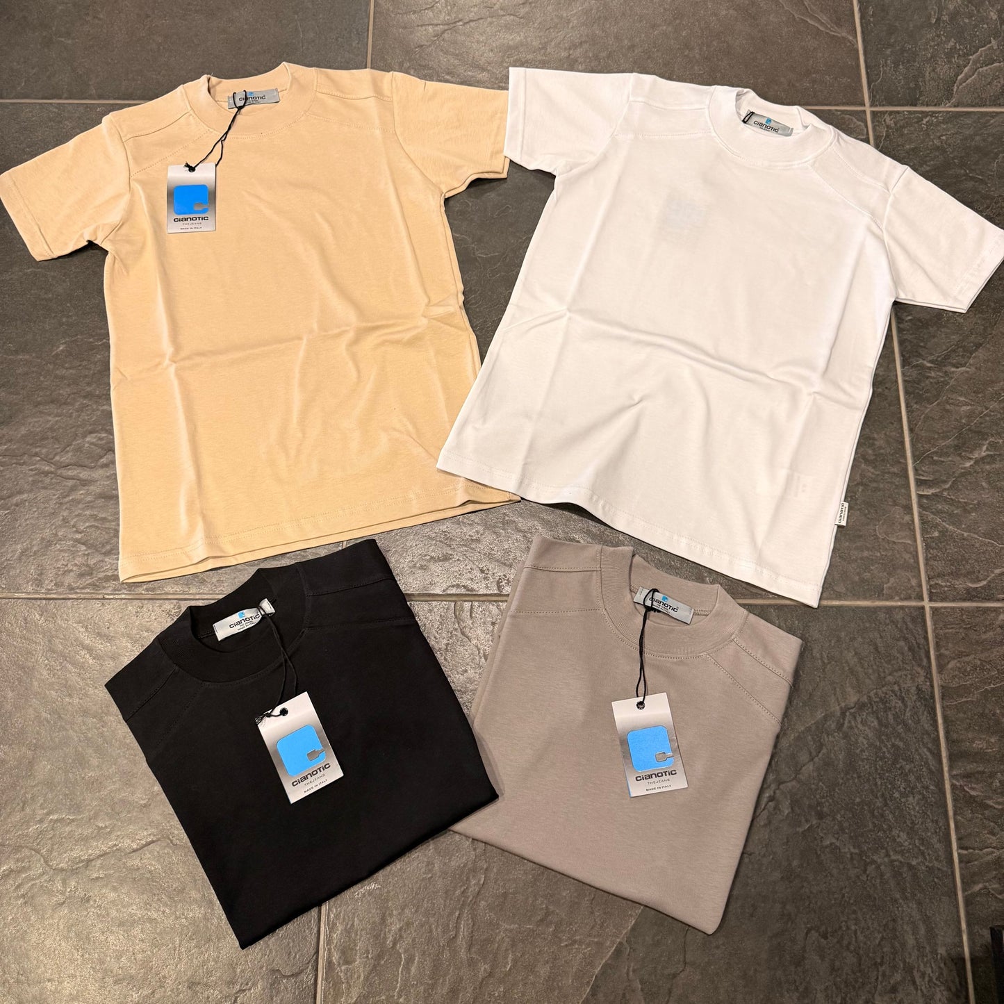 T/BASIC GRIGIO FERRO - T-shirt bimbo - CIANOTIC