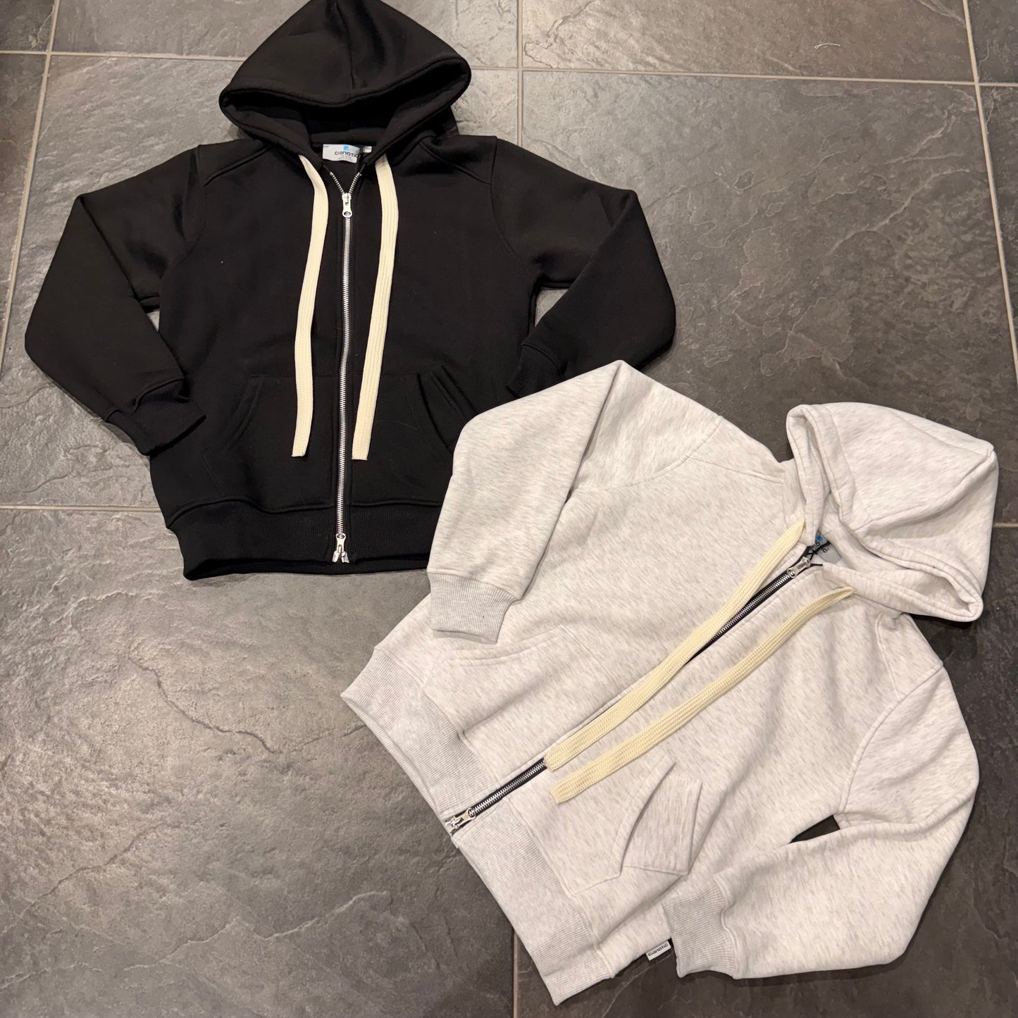 CB F/TRIPLE LANE HOODIE NERA - felpa bimbo - CIANOTIC