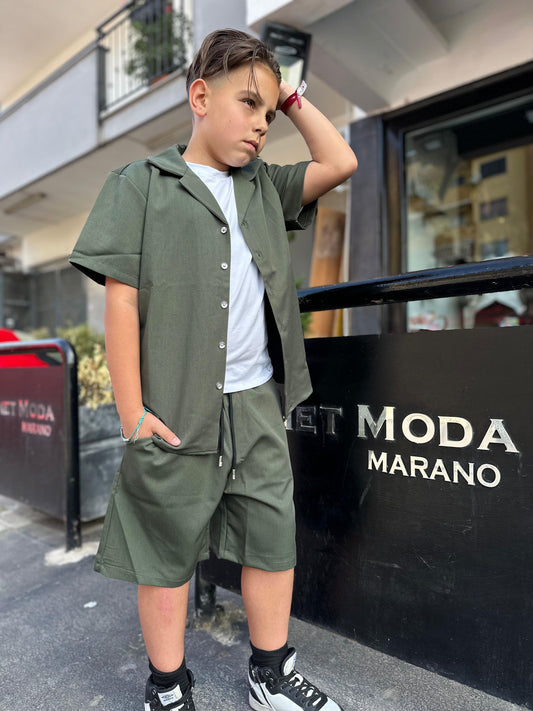 CORDSET CALIFORNIA VERDE - Coordinato bimbo/junior - BROTHERS
