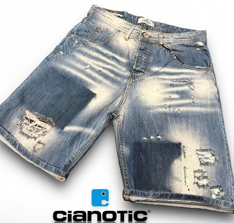 SHORT BARCELLONA BLU - Short uomo - CIANOTIC