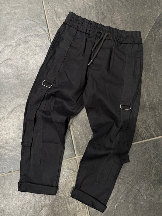 BM906 PANTALONE NERO - Pantaloni bimbo -