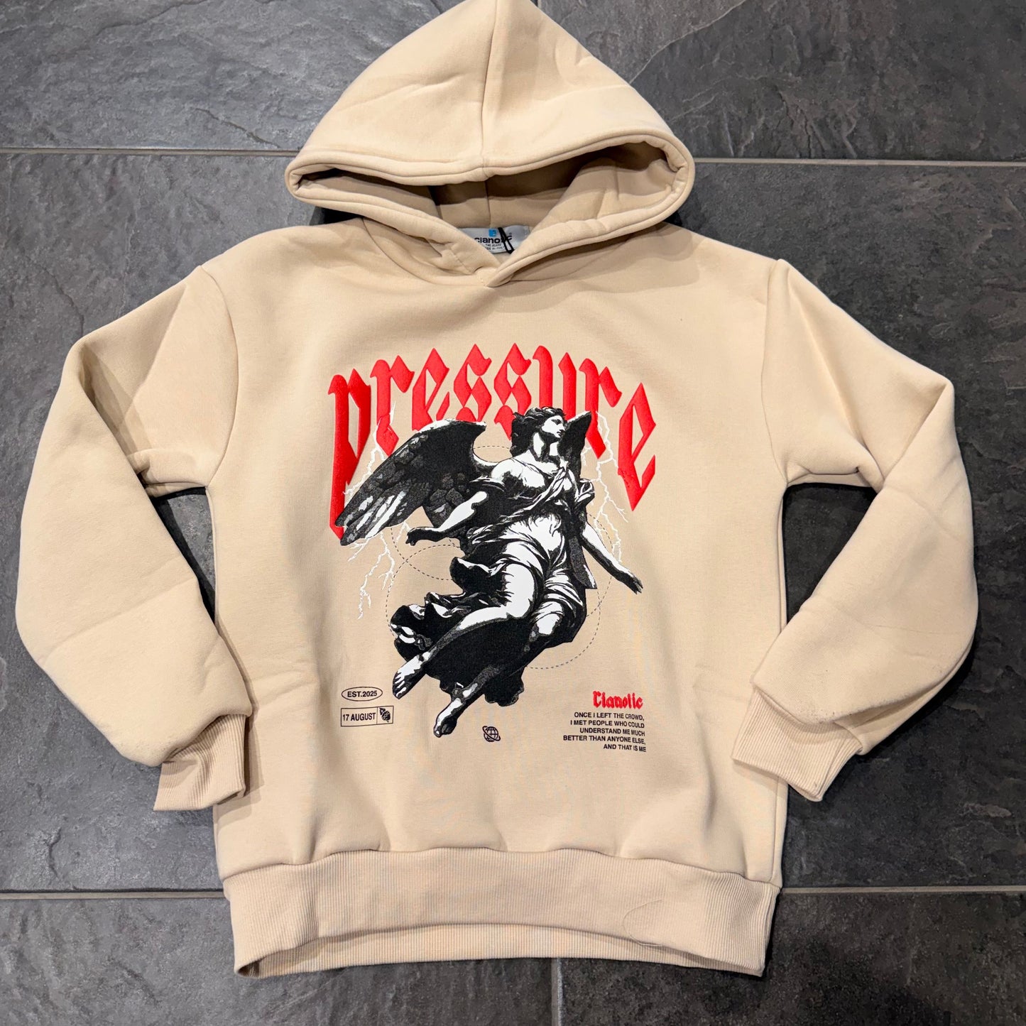 F/PESSURE BEIGE - felpa bimbo - CIANOTIC