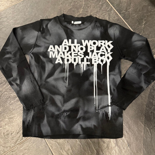 CB ML/JACK MAGLIA IN FILO NERA BIMBO - maglieria bimbo - CIANOTIC