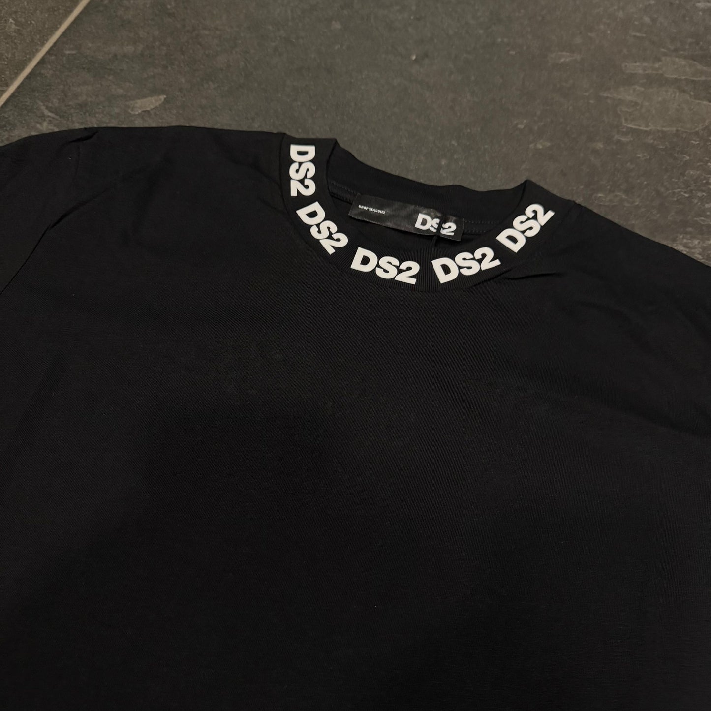 FW25224 T-SHIRT DS2 NERA - T-shirt uomo - DROP SEASON 2