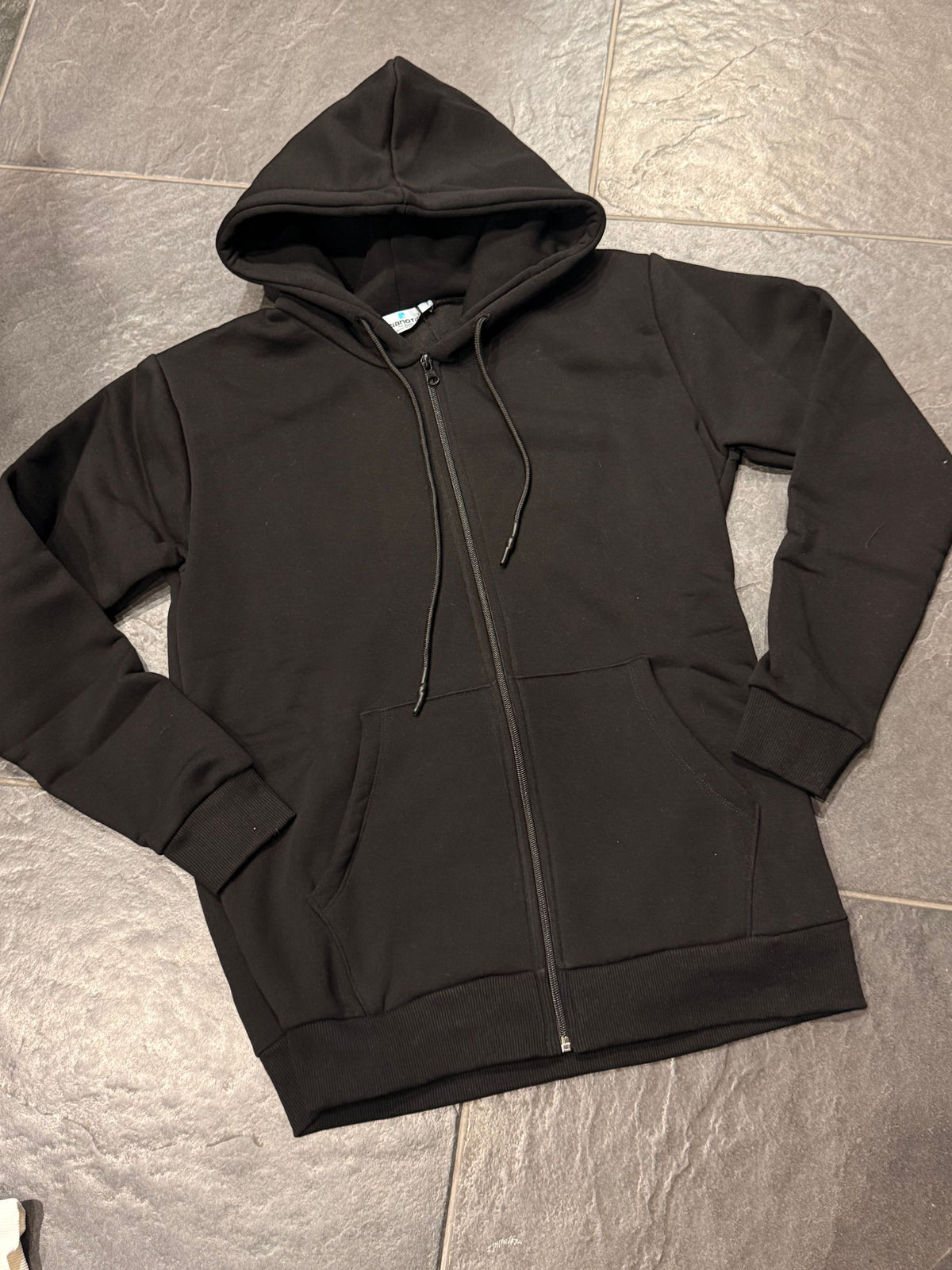 F/REGULAR ZIP NERA - FELPA UOMO -