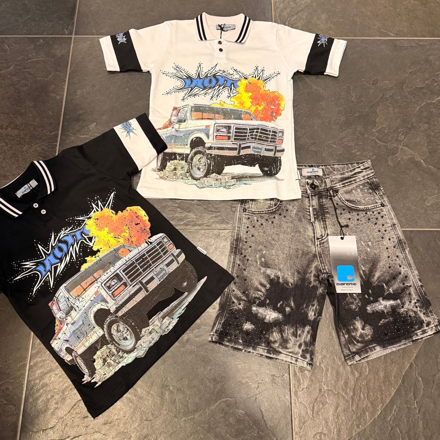 SHORT CB MIDNIGHT FLEX BLACK - short bimbo - CIANOTIC
