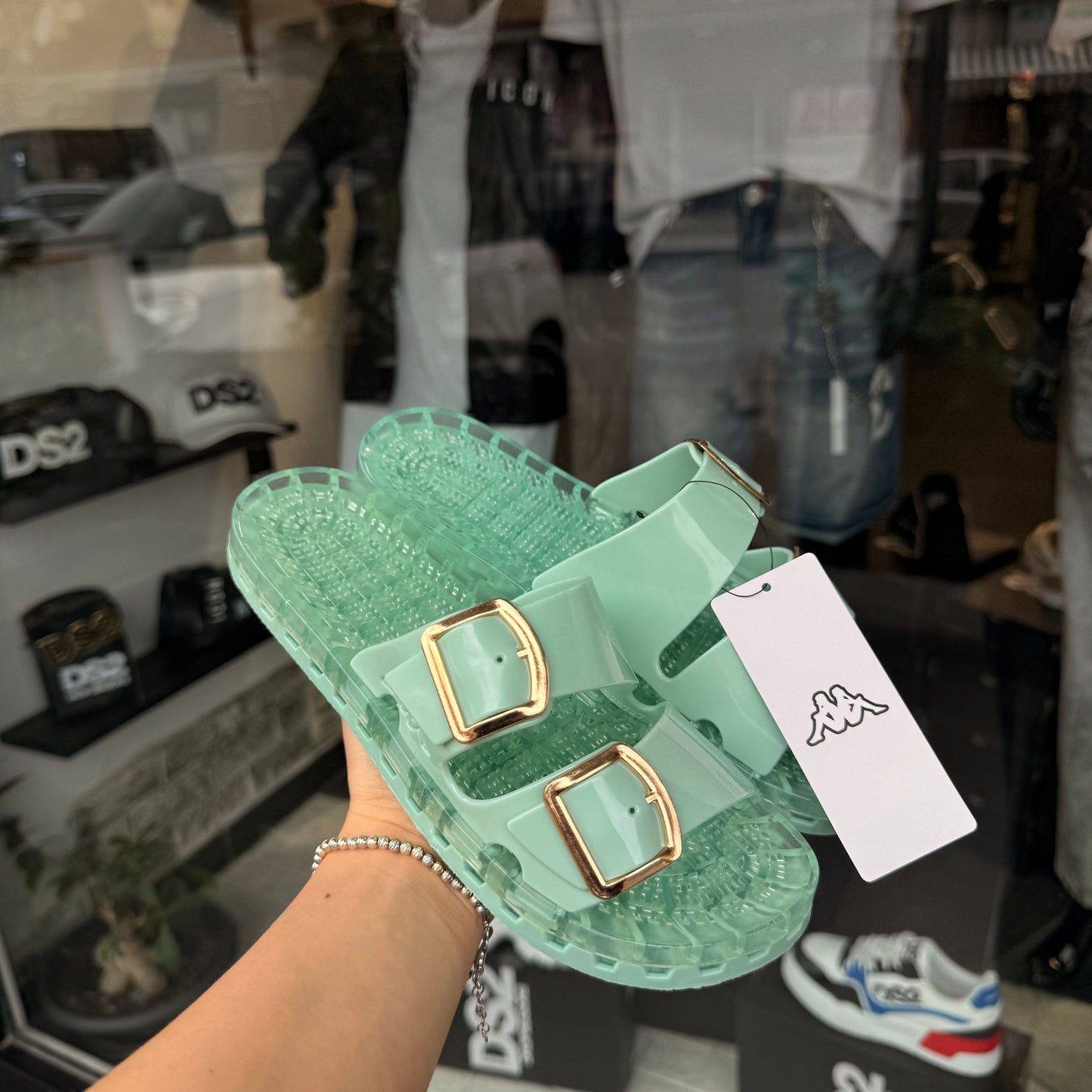 CIABATTE KAPPA VERDE ACQUA - Ciabatte donna -
